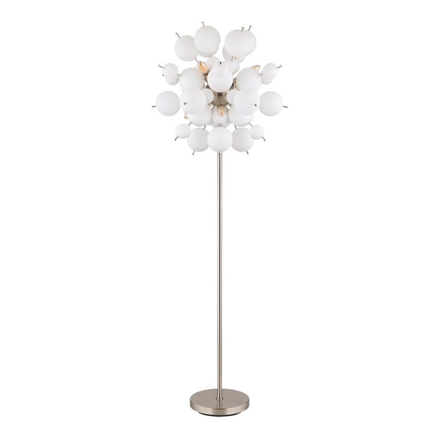Globo - Golvlampa 6xE14/25W/230V vit