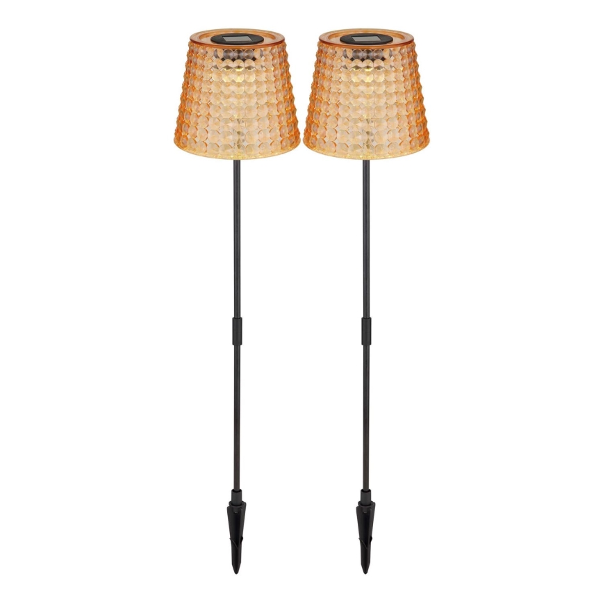 Globo - KIT 2x LED Solcellsbelysning LED/0,06W/3V IP44 40 mAh orange