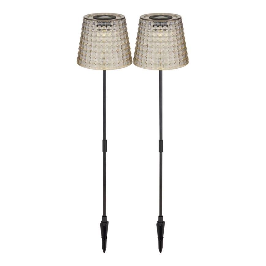 Globo - KIT 2x LED solcellsbelysning LED/0,06W/3V IP44 grå
