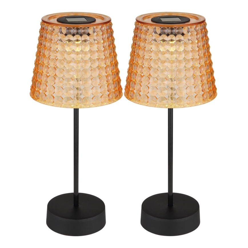 Globo - KIT 2x LED solcellsbelysning LED/0,06W/3V IP44 orange
