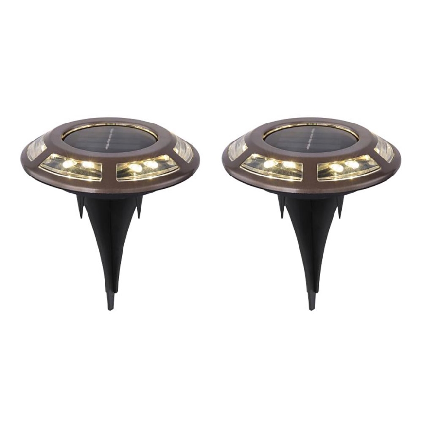 Globo - KIT 2x LED Solcellsbelysning LED/0,72W/3V 3200K IP44 300 mAh