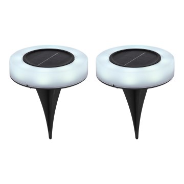 Globo - KIT 2x LED solcellsbelysning LED/0,8W/3V 3200K IP44
