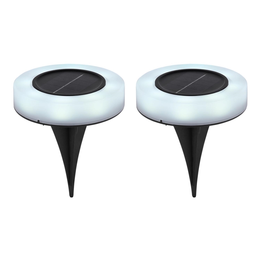 Globo - KIT 2x LED solcellsbelysning LED/0,8W/3V 3200K IP44