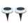 Globo - KIT 2x LED solcellsbelysning LED/0,8W/3V 3200K IP44