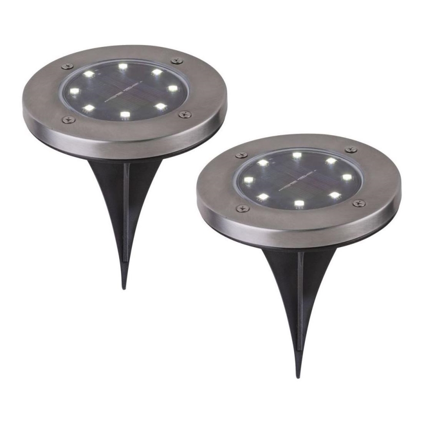 Globo - KIT 2x LED Solcellsbelysning LED/0,8W/3V IP44 300 mAh