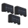 Globo - KIT 3x LED solcellsbelysning LED/0,8W/3V 6500K IP44