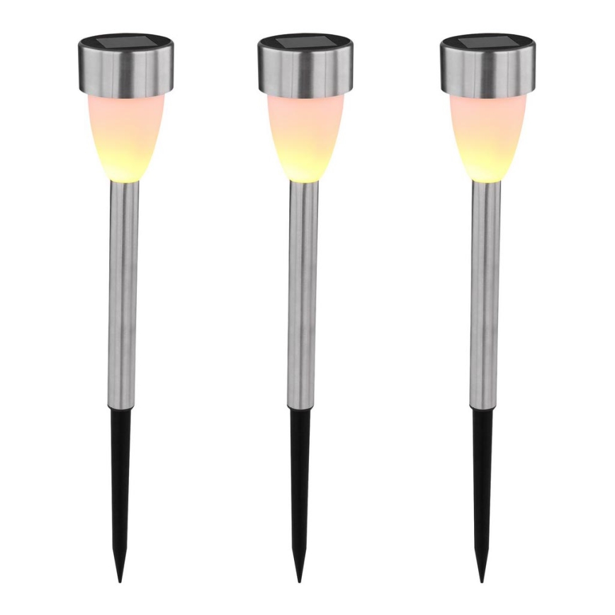 Globo - KIT 3x Solcellslampa 3xLED/0,06W/1,2V IP44 200 mAh