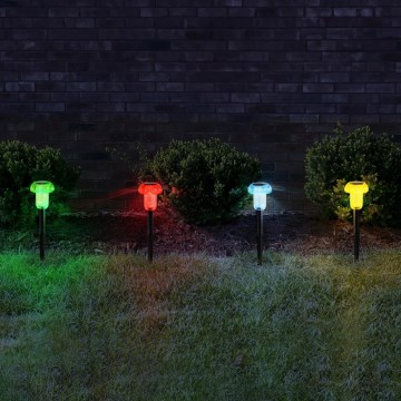 Globo - KIT 4x LED RGB solcellsbelysning LED/0,05W/3V IP44