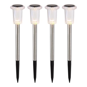 Globo - KIT 4x LED Solcellsbelysning LED/0,06W/1,2V IP44