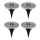 Globo - KIT 4x LED Solcellsbelysning LED/0,1W/3V IP44 300 mAh