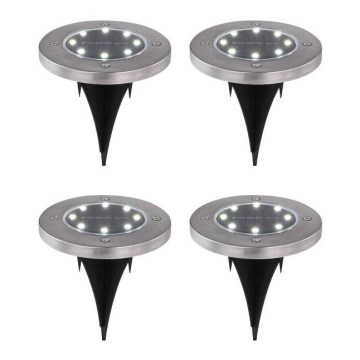 Globo - KIT 4x LED solcellsbelysning LED/0,1W/3V IP44