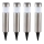 Globo - KIT 4x LED solcellslampa LED/0,07W/3V IP44 600 mAh
