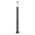 Globo - Lampa med sensor för utomhusbruk 1xE27/15W/230V IP44 110 cm antracit