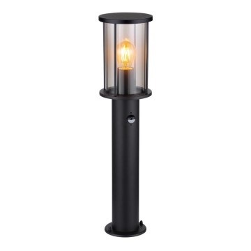 Globo - Lampa med sensor för utomhusbruk 1xE27/60W/230V 60 cm IP54