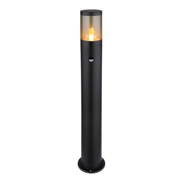 Globo - Lampa med sensor för utomhusbruk 1xE27/60W/230V 80 cm IP44