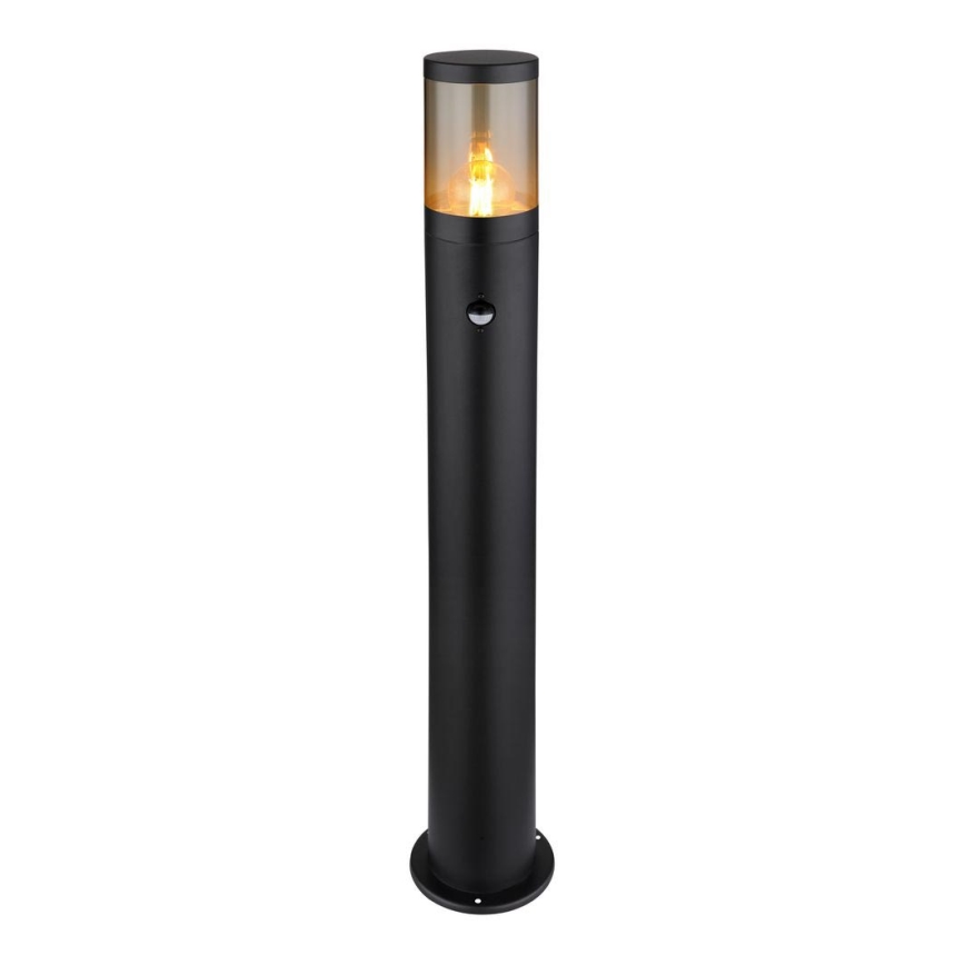 Globo - Lampa med sensor för utomhusbruk 1xE27/60W/230V 80 cm IP44