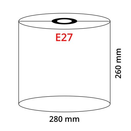 Globo - Lampskärm för taklampa E27 Ø 28 cm