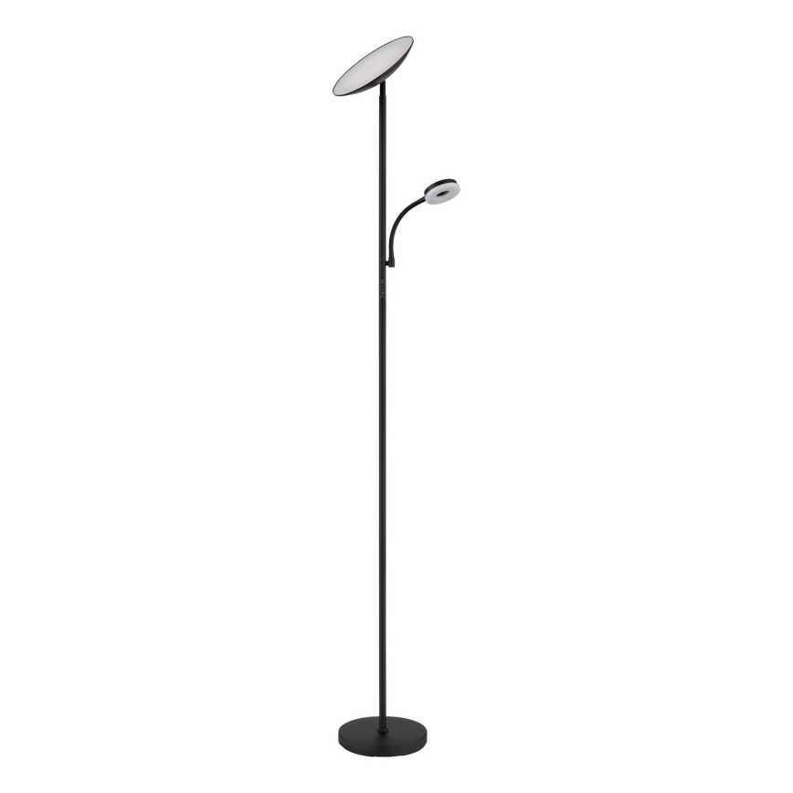 Globo - LED dimbar golvlampa LED/20W/230V+ LED/5W 3000/4000/6500K svart