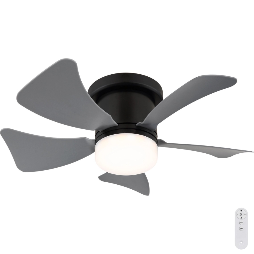 Globo - LED Dimbar takfläkt LED/10W/230V 3000-6500K grå + fjärrkontroll