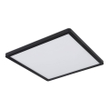 Globo - LED dimbar taklampa för badrum LED/24W/230V 42x42 cm IP44 svart