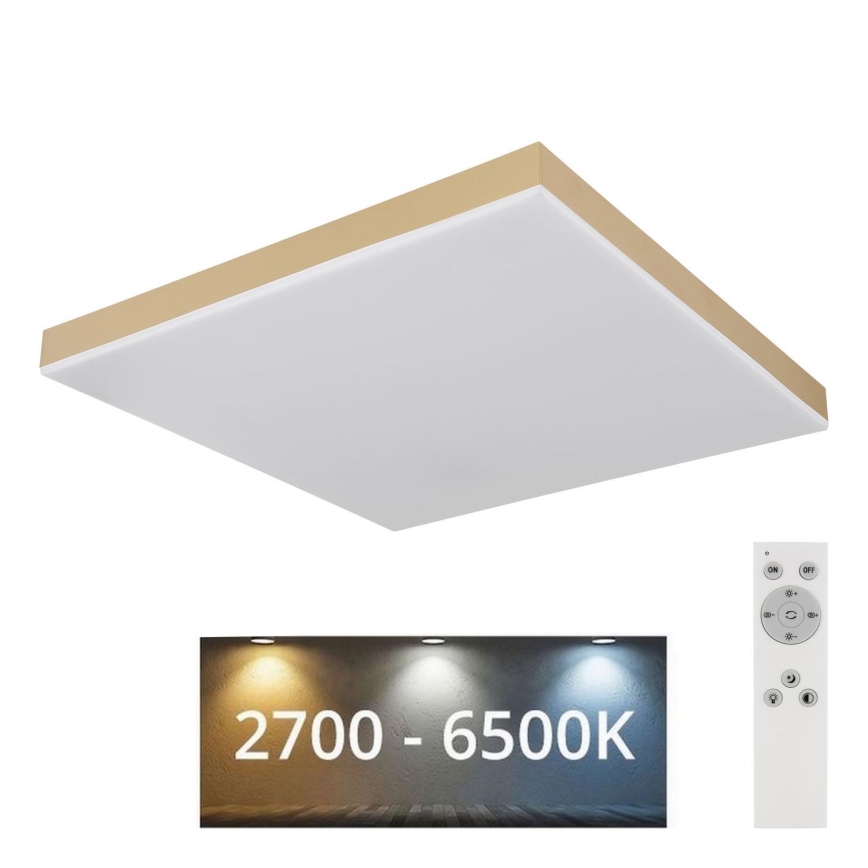 Globo - LED Dimbar taklampa LED/24W/230V 2700-6500K guld + fjärrkontroll