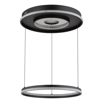 Globo - LED dimbar taklampa LED/54W/230V 2700-6500K Ø 60 cm svart + fjärrkontroll