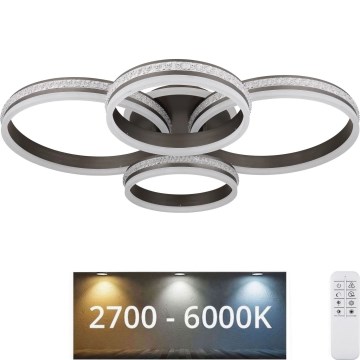 Globo - LED Dimbar taklampa LED/90W/230V 2700K-6000K + fjärrkontroll
