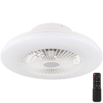 Globo - LED Dimbar taklampa med fläkt LED/30W/230V 3000-6500K + fjärrkontroll