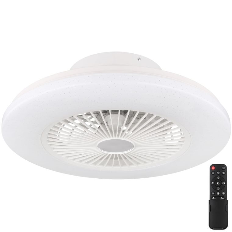 Globo - LED Dimbar taklampa med fläkt LED/30W/230V 3000-6500K + fjärrkontroll