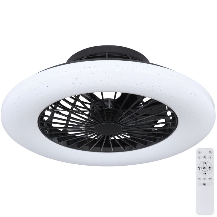 Globo - LED Dimbar taklampa med fläkt LED/30W/230V 3000-6500K + fjärrkontroll