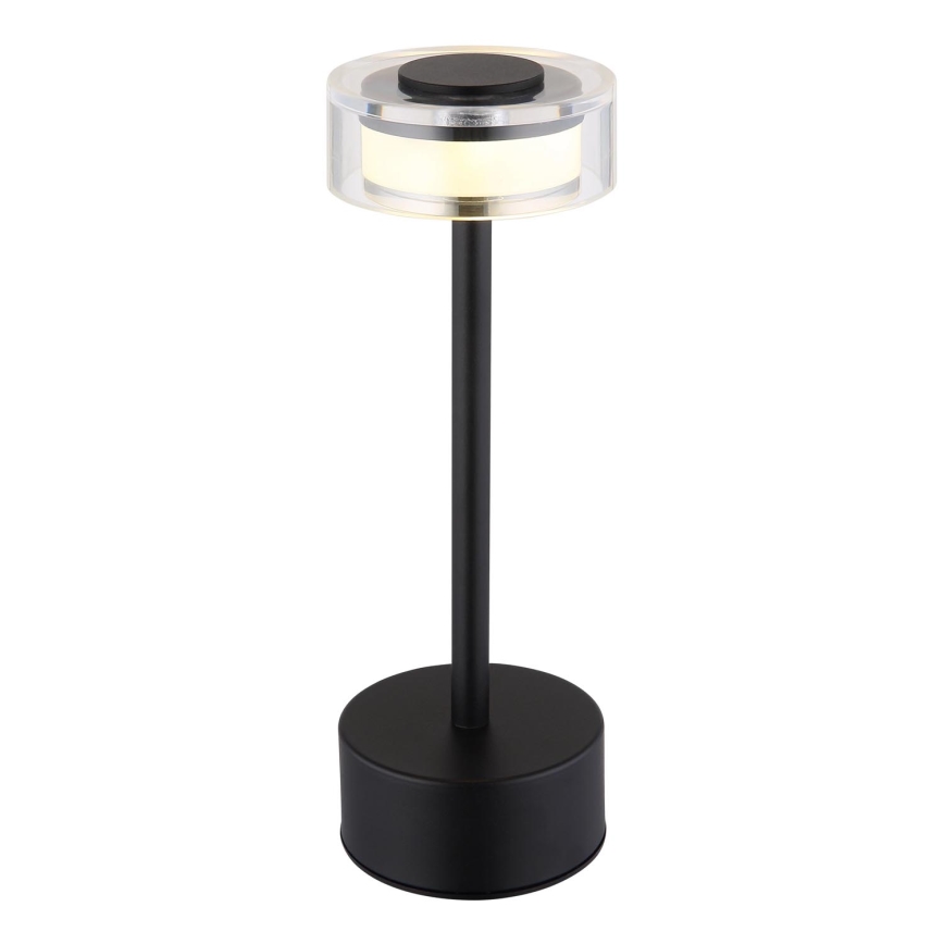 Globo - LED Dimbar uppladdningsbar touch bordslampa LED/2,5W/3,7V 2700/4000/6500K 1800mAh svart