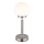 Globo - LED Dimbar uppladdningsbar touch bordslampa LED/2,5W/5V 1800mAh 2700/4000/6500K matt krom