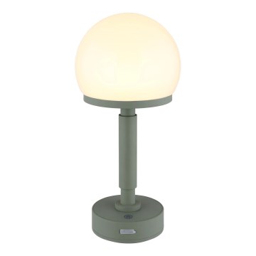 Globo - LED Dimbar uppladdningsbar touch bordslampa LED/2,5W/5V 1800mAh 2800K grön