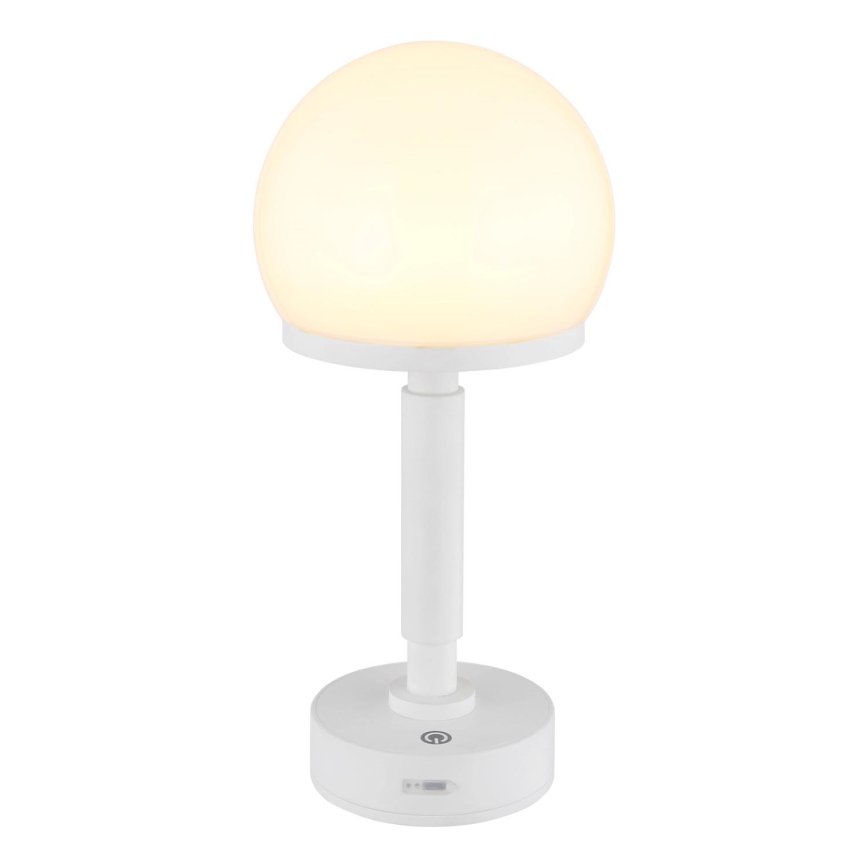 Globo - LED Dimbar uppladdningsbar touch bordslampa LED/2,5W/5V 1800mAh 2800K vit