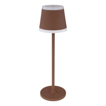 Globo - LED Dimbar uppladdningsbar touch bordslampa LED/4,6W/3,7V 3000K 1800mAh brun IP54