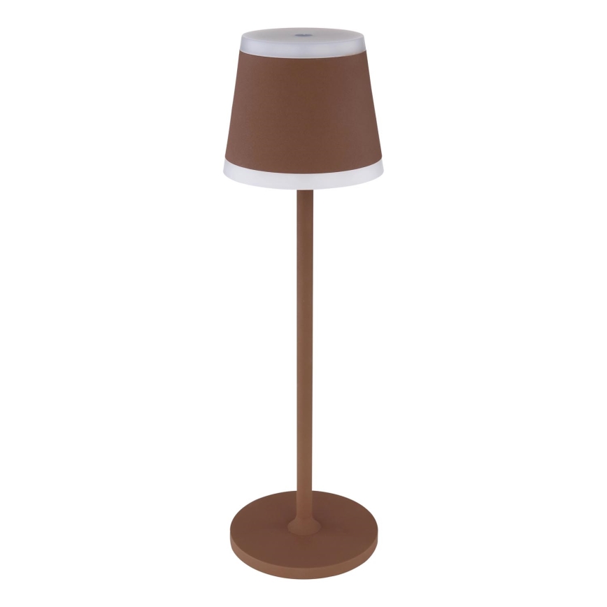 Globo - LED Dimbar uppladdningsbar touch bordslampa LED/4,6W/3,7V 3000K 1800mAh brun IP54