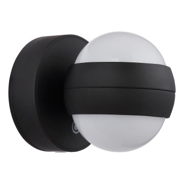 Globo - LED dimbar uppladdningsbar touch-vägglampa LED/1,4W/5V 1800 mAh svart