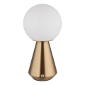 Globo - LED dimbar utomhusbordslampa med touch LED/1,5W/5V 3000/4500/6500K 1800 mAh IP41 kopparfärgad