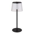 Globo - LED dimbar utomhusbordslampa med touch LED/1,8W/5V IP44 1800 mAh svart/klar