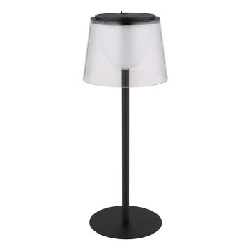 Globo - LED dimbar utomhusbordslampa med touch LED/1,8W/5V IP44 1800 mAh svart/klar