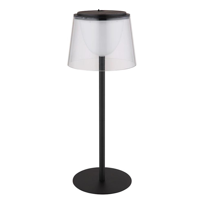Globo - LED dimbar utomhusbordslampa med touch LED/1,8W/5V IP44 1800 mAh svart/klar
