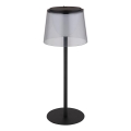 Globo - LED dimbar utomhusbordslampa med touch LED/1,8W/5V IP44 1800 mAh svart/rökfärgad