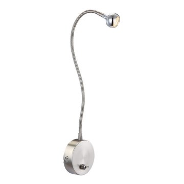 Globo - LED Flexibel små lampor LED/3W/230V skinande krom