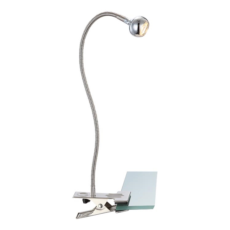 Globo - LED Flexibel små lampor med klämma LED/3W/230V matt krom