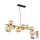 Globo - LED-lampa på kabel 9xG9/3W/230V mässing