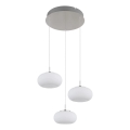Globo - LED ljuskrona med textilsladd 3xLED/6W/230V