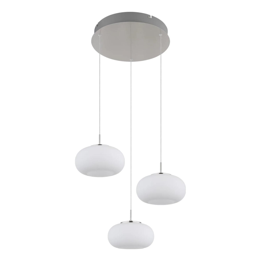Globo - LED ljuskrona med textilsladd 3xLED/6W/230V