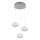 Globo - LED ljuskrona med textilsladd 3xLED/6W/230V