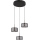 Globo - LED ljuskrona med textilsladd 3xLED/8W/230V