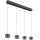 Globo - LED ljuskrona med textilsladd 4xLED/6W/230V